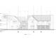 Side exterior elevation blueprint showcasing windows, roof lines, and architectural details for design or construction at 2151 River Road, Johns Island, SC 29455