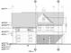 Detailed elevation blueprint showing the house's height and featuring windows, a gabled roof, and exterior features at 2151 River Road, Johns Island, SC 29455