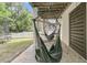 Relaxing patio area with hammock chairs, offering a serene outdoor living space at 2197 Sandy Point Ln, Mount Pleasant, SC 29466