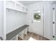 Mudroom with built-in bench and storage, offering a convenient entry point at 2219 Eagle Dr, North Charleston, SC 29406