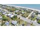 Aerial view of beach neighborhood homes at 2604 Palmetto Blvd, Edisto Island, SC 29438