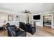 Inviting media room features a wall-mounted TV and comfortable seating for movie nights at 3301 Palm Blvd, Isle of Palms, SC 29451
