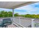 Rooftop deck with seating, sun shade and ocean views at 3301 Palm Blvd, Isle of Palms, SC 29451