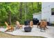 Backyard fire pit seating with space for Gathering and friends at 3361 Olivia Marie Ln, Johns Island, SC 29455