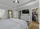 Bright bedroom with hardwood floors and walk-in closet at 3361 Olivia Marie Ln, Johns Island, SC 29455