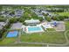 Aerial view of the community pool, playground and recreational areas offering residents diverse opportunities at 404 Forsythia Ave, Summerville, SC 29483