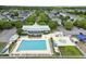 Community pool complex featuring a large swimming pool, separate splash area, and ample seating at 404 Forsythia Ave, Summerville, SC 29483