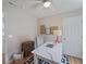 This office has a hard wood floor, a desk with marble counter top and modern decor at 404 Forsythia Ave, Summerville, SC 29483