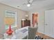 This office features a marble countertop desk, hard wood floors, and neutral decor at 404 Forsythia Ave, Summerville, SC 29483