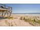 Ocean view from the home's deck at 412 Palmetto Blvd, Edisto Island, SC 29438