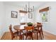 Dining room with wood table and chairs under a modern chandelier, a cozy and welcoming space at 4503 Overbrook Ave, North Charleston, SC 29405