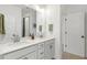 Bright bathroom features a double vanity with white countertops and modern fixtures at 518 Sound Dr, Summerville, SC 29486