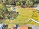 Aerial view highlighting a well-maintained baseball field, offering a great space for sports and outdoor activities at 5737 Dewsbury Ln, North Charleston, SC 29418