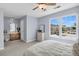 Bedroom featuring carpeted floors, a window with a view, and built-in vanity at 5737 Dewsbury Ln, North Charleston, SC 29418