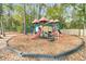 This community playground is perfect for to play and make friends at 5737 Dewsbury Ln, North Charleston, SC 29418