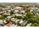 Overhead view showcasing a vibrant cityscape, with charming buildings nestled among lush greenery at 62 Society St, Charleston, SC 29401