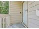 Inviting front door with glass detail and a convenient digital door lock system at 7965 Edgebrook Cir # F, North Charleston, SC 29418