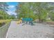 Neighborhood playground with swings, a slide and benches amid mature trees at 7965 Edgebrook Cir # F, North Charleston, SC 29418