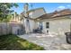 A fenced backyard featuring a concrete patio, perfect for outdoor activities and relaxation at 801 Reserve Way, Summerville, SC 29485