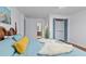 Comfortable bedroom with hardwood floors, modern ceiling fan, ensuite bathroom and closet at 103 Sylvan Ter, Summerville, SC 29485