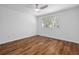 Bright bedroom with laminate floors, ceiling fan, and large window at 103 Sylvan Ter, Summerville, SC 29485