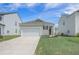 Charming single-story home features a one car garage and well-maintained front yard at 110 Green Passage Ln, Summerville, SC 29486