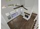 Bright and spacious living room with high ceilings, many windows, and a white brick fireplace at 110 Mapperton Ct, Summerville, SC 29485