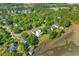 Tranquil aerial shot showcasing a marsh front home with community and dock at 112 Berkshire Dr, Wando, SC 29492