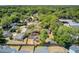 Aerial view of home showcasing its position amongst lush greenery and neighborhood surroundings at 1224 Decoy Ct, Mount Pleasant, SC 29464