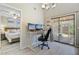 Home office featuring a standing desk, dual monitors, and natural light at 1224 Decoy Ct, Mount Pleasant, SC 29464