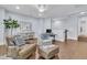 Cozy living room features hardwood floors, light blue walls, and comfortable seating at 1658 Pierce St, Charleston, SC 29492