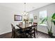 Bright dining area featuring a wood table, six chairs, and natural lighting at 1722 Winfield Way, Charleston, SC 29414