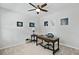 Home office with a ceiling fan and carpet at 1722 Winfield Way, Charleston, SC 29414