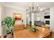 Dining room with chandelier and view into living room at 1971 N Smokerise Way, Mount Pleasant, SC 29466