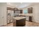 Modern kitchen with stainless steel appliances and a center island at 2016 Elvington Rd, Johns Island, SC 29455
