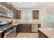 Contemporary kitchen featuring stainless steel appliances and granite countertops at 2016 Elvington Rd, Johns Island, SC 29455