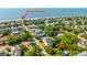 Aerial view of home near beach shows proximity to the ocean and surrounding neighborhood at 2501 Myrtle St, Edisto Beach, SC 29438