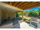 Covered patio with outdoor kitchen, and a large backyard at 2501 Myrtle St, Edisto Beach, SC 29438