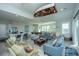 Spacious open-concept floorplan with dining, kitchen, and living areas, perfect for entertaining at 2501 Myrtle St, Edisto Beach, SC 29438
