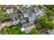 Bird's-eye view of a home featuring a backyard oasis, a patio, and a well manicured lawn at 2522 Daniel Island Dr, Daniel Island, SC 29492