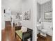 Bright foyer leads to a gourmet kitchen, while a powder room is tucked away for convenience and privacy at 2522 Daniel Island Dr, Daniel Island, SC 29492