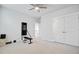 Spacious room featuring a ceiling fan, and a modern workout system for convenient exercise at 2557 Hatch Dr, Johns Island, SC 29455