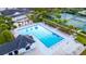 Enjoy swimming in this luxurious swimming pool with lounge chairs for relaxing and well-manicured landscaping all around at 2560 Palmetto Hall Blvd, Mount Pleasant, SC 29466