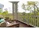Outdoor porch with lounge chairs and a scenic view of the surrounding trees and landscape at 2578 Helmsman Rd, Johns Island, SC 29455