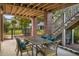 Covered patio with outdoor dining set, perfect for al fresco meals with ample seating and a serene setting at 2645 Crooked Stick Ln, Mount Pleasant, SC 29466