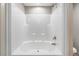 Brand new bathtub and shower combination with white surround and chrome fixtures at 314 Hickory Nut Way, Cross, SC 29436