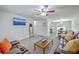 Open-concept living room with comfortable seating, flowing into dining and kitchen areas for modern living at 333 Price St, Goose Creek, SC 29445