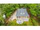 Bird's-eye view of a charming home surrounded by lush greenery, showcasing its well-manicured lawn at 3635 Pandora Dr, Mount Pleasant, SC 29466