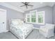 Cozy bedroom featuring a comfortable bed, chair, and ample natural light from the large windows at 3635 Pandora Dr, Mount Pleasant, SC 29466