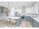 Open kitchen with a spacious island, stainless appliances, and modern cabinetry at 3635 Pandora Dr, Mount Pleasant, SC 29466